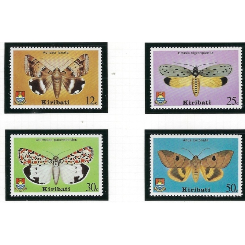 Kiribati 356-59 MNH 1980 Moths (ak3741)
