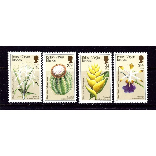 British Virgin Is 585-88 MNH 1987 Botanical Gardens (an1918)