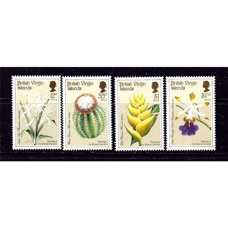 British Virgin Is 585-88 MNH 1987 Botanical Gardens (an1918)