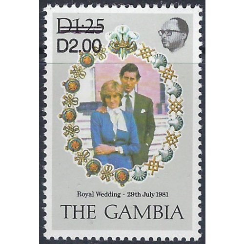 Gambia 497C MNH 1983 surcharge (ak6127)