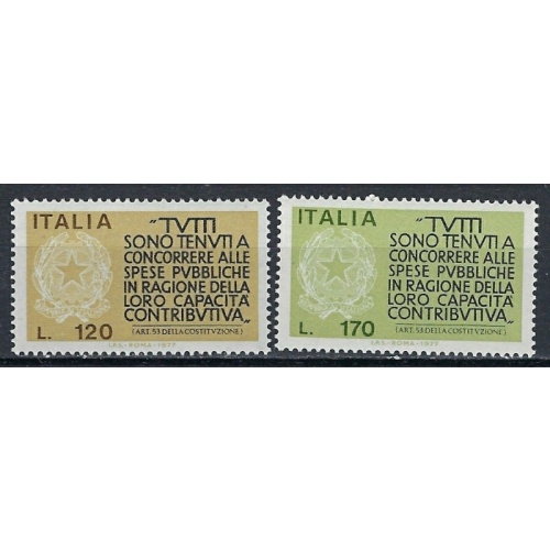 Italy 1259-60 MNH 1977 set (ak2643)