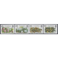 Tuvalu 231-35 MNH 1984 Flowers (ak6330)