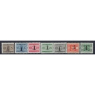 Italy Socialist Republic J1-4;J6;J9-10 MH 1944 issues (an8325)