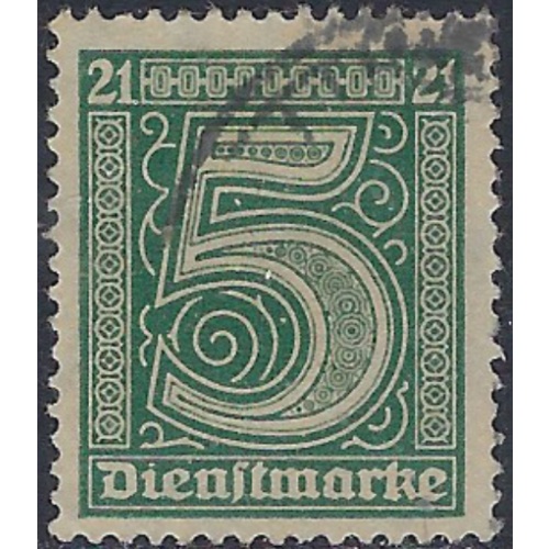 Germany OL9 Used 1920 issuel nibbed perf (ak6259)