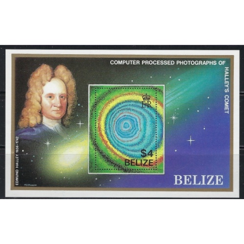 Belize 814 MNH 1986 Halleys Comet (an5186)