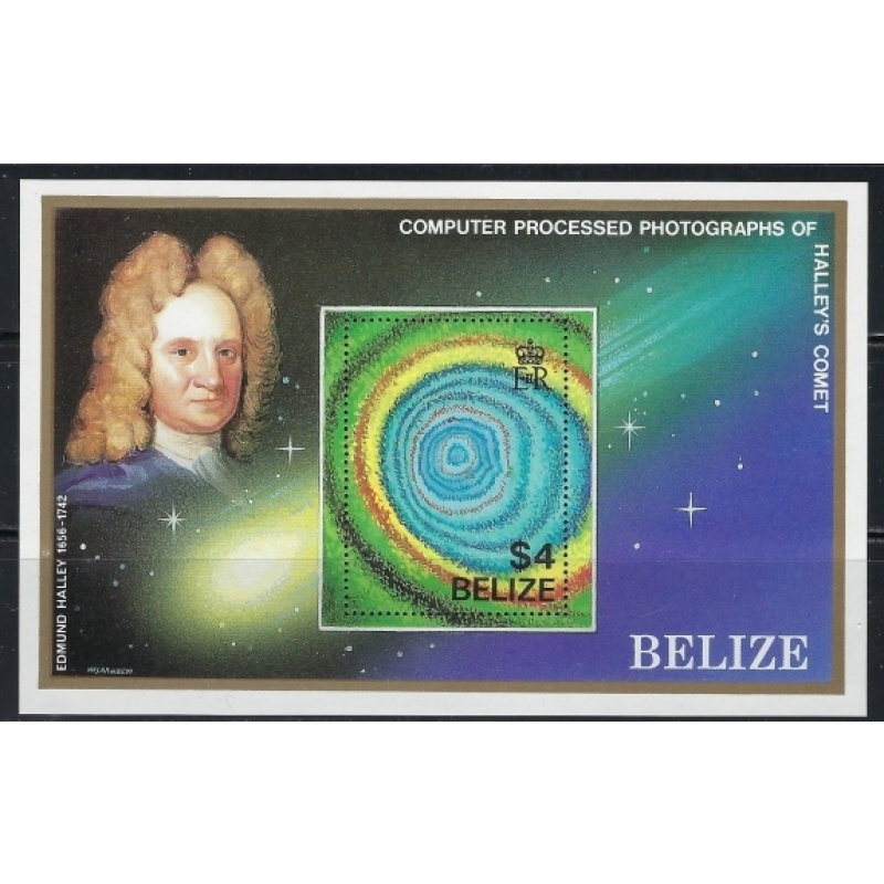 Belize 814 MNH 1986 Halleys Comet (an5186)