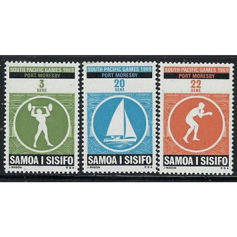 Samoa 312-14 MNH 1969 South Pacific Games (fe9109)