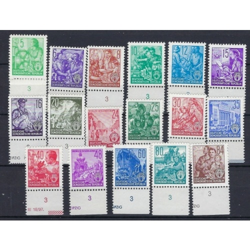 Germany DDR 155-71 MNH 1953 set (an7798)