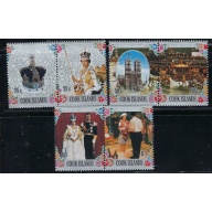Cook Is 465-67 MNH QEII Silver Jubilee (fe5091)