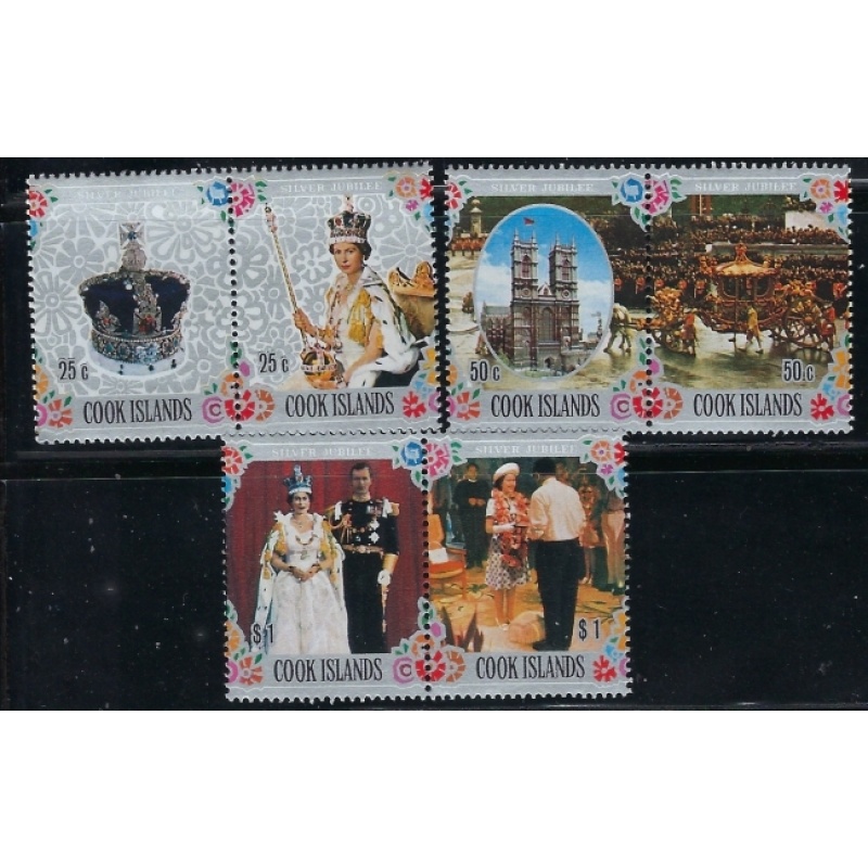 Cook Is 465-67 MNH QEII Silver Jubilee (fe5091)