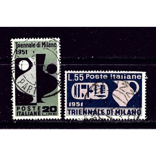 Italy 582-83 Used 1951 set