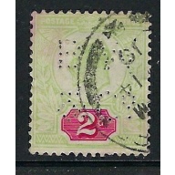 Great Britain 130 Used 1902 issue  Perfin (ap9980)