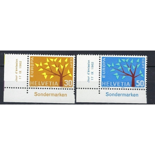 Switzerland 416-17 MLH 1962 Europa (an8272)