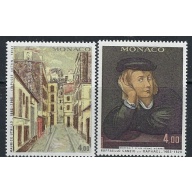 Monaco 1387-88 MNH 1982 Paintings (ak4730)