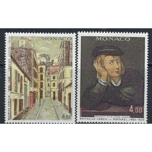 Monaco 1387-88 MNH 1982 Paintings (ak4730)