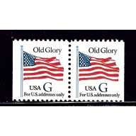 U.S. 2884 MNH 1994 Old Glory Coil Pair