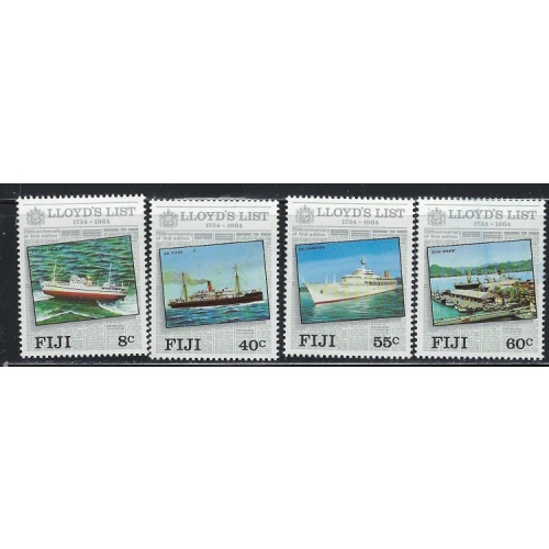 Fiji 509-12 MNH 1984 Lloyds List (an6065)