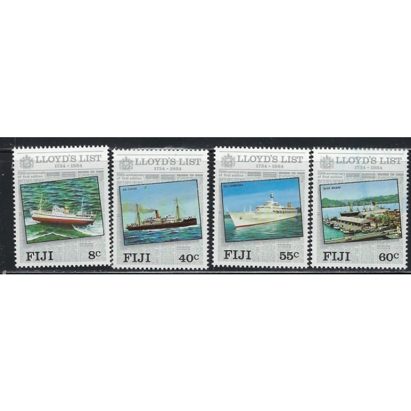 Fiji 509-12 MNH 1984 Lloyds List (an6065)