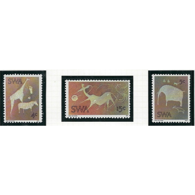 South West Africa 367-69 MNH 1974 Rock Carvings (an7153)