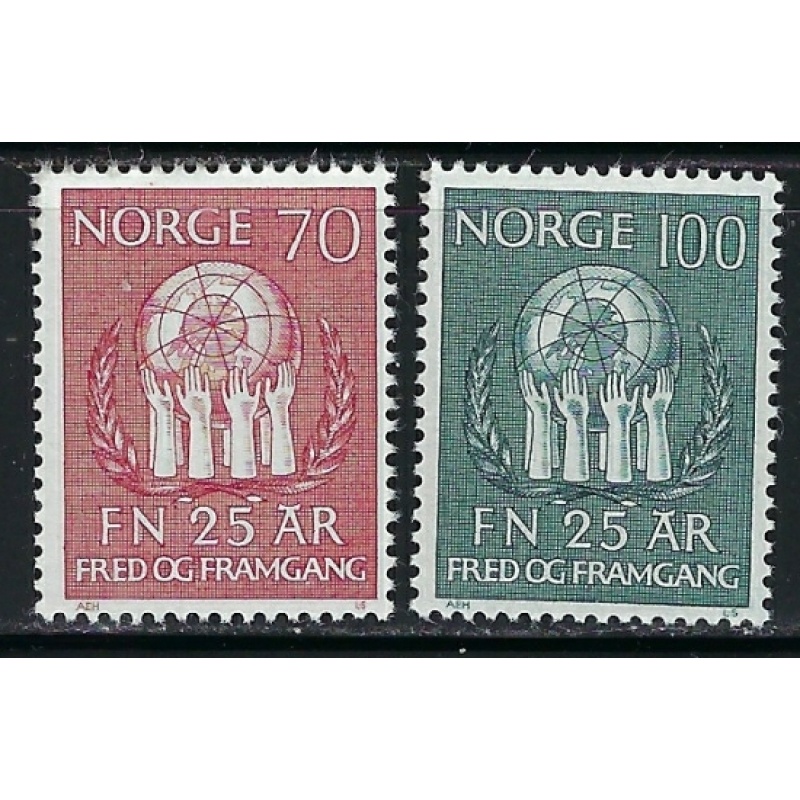 Norway 560-61 MNH 1970 set (an4711)