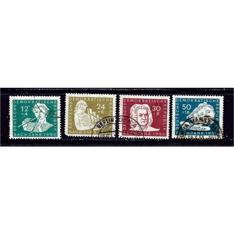 Germany (DDR) B17-20 Used 1950 Bach Year