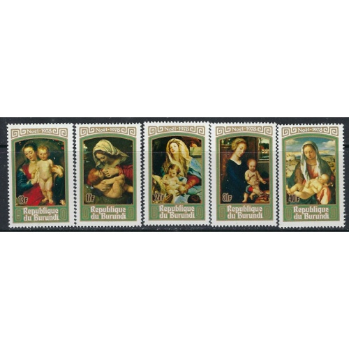 Burundi 543-47 MNH 1979 Christmas (ak3829)