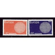 French Andorra 196-97 MNH 1970 Europa    (ap6194)