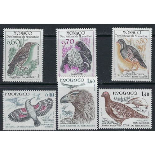 Monaco 1323-28 MNH 1982 Birds (ak3420)