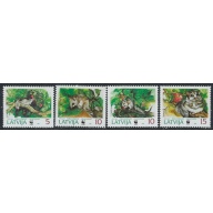 Latvia 381-84 MNH 1994 W.W.F. set (ak4765)
