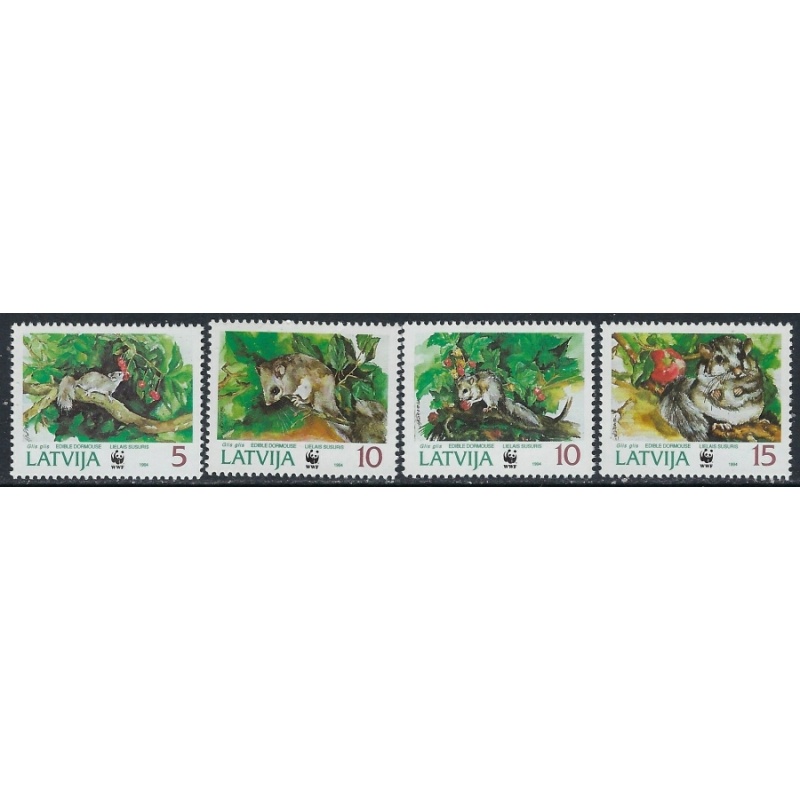 Latvia 381-84 MNH 1994 W.W.F. set (ak4765)