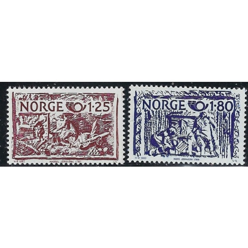 Norway 766-67 MNH 1980 set (fe9520)