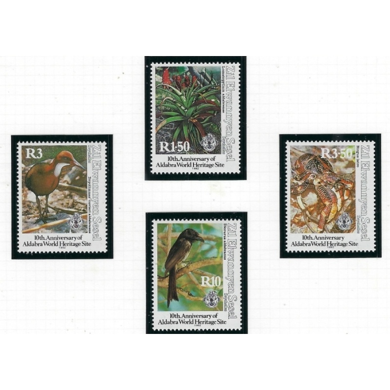 Zil Elwannyen Sesel 188-91 MNH 1992 Aldabra (ap9753)