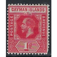 Cayman Is 52 MH 1922 issue; rounded corner (ak3609)