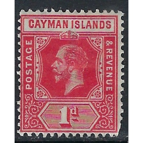 Cayman Is 52 MH 1922 issue; rounded corner (ak3609)