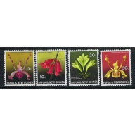 Papua New Guinea 287-90 1969 Ochids (fe6333)