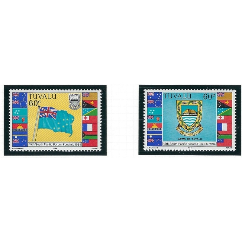 Tuvalu 255-56 MNH 1984 South Pacific Forum (an4987)