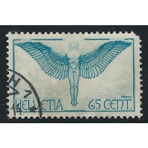 Switzerland C10 Used 1924 issue / rounded corner (fe6296)