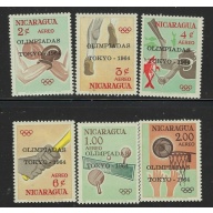 Nicaragua C553-58 MNH Olympics (fe7451)