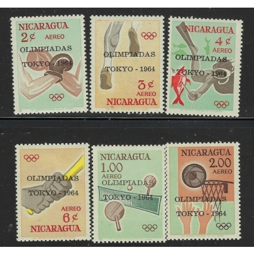 Nicaragua C553-58 MNH Olympics (fe7451)
