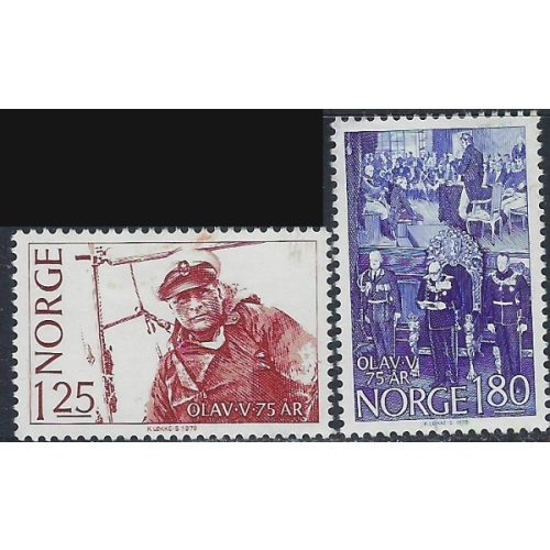 Norway 731-32 MNH 1978 set (ak4925)