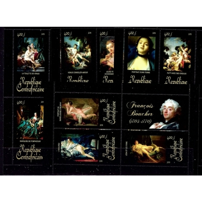 Central African Rep 1637-40 MNH 2011 sheets (an6266)