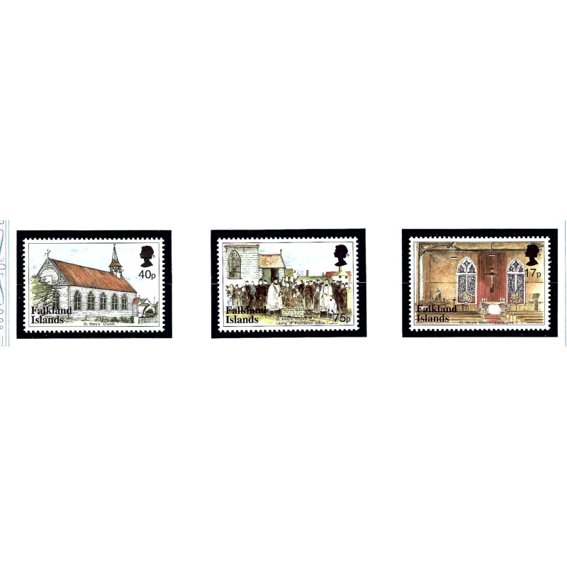 Falkland Is 720-22 MNH 1999 St Marys Church