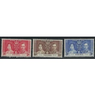 Nigeria 50-52 MNH 1937 KGVI Coronation (fe8238)