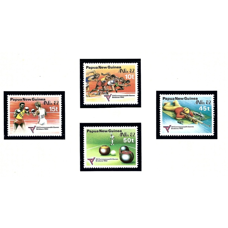 Papua New Guinea 571-74 MNH 1982 Commonwealth Games