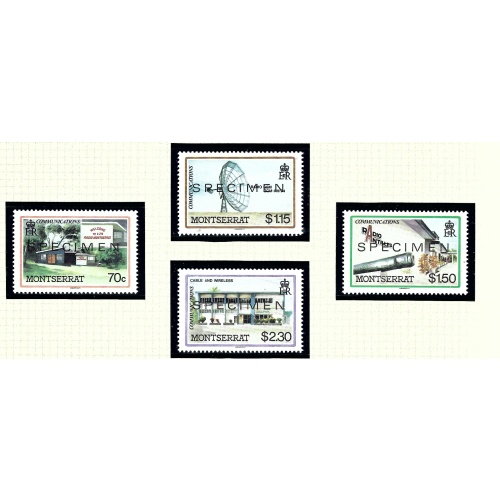 Montserrat 622-25 MNH 1986 Overprinted SPECIMEN     (KA)