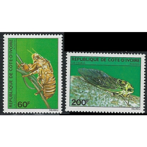 Ivory Coast 565-66 MNH 1980 set (an7495)