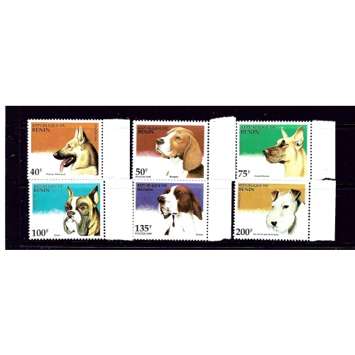 Benin 741-46 MNH 1995 Dogs