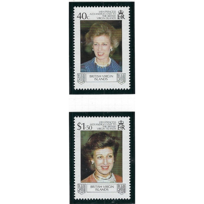 British Virgin Is 618-19 MNH 1988 Princess Alexandra Visit (fe3816)