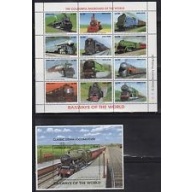 Sierra Leone 1850-53Q MNH 1995 Locomotives 4 sheets of 12; 5 S/S