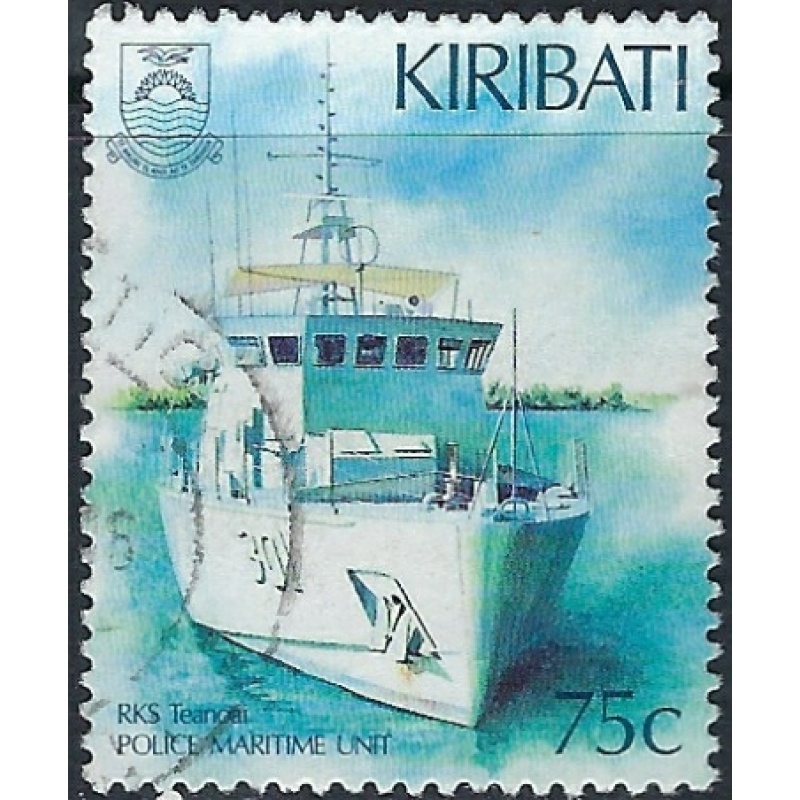 Kiribati 673 Used 1995 Police Boat (ak4589)